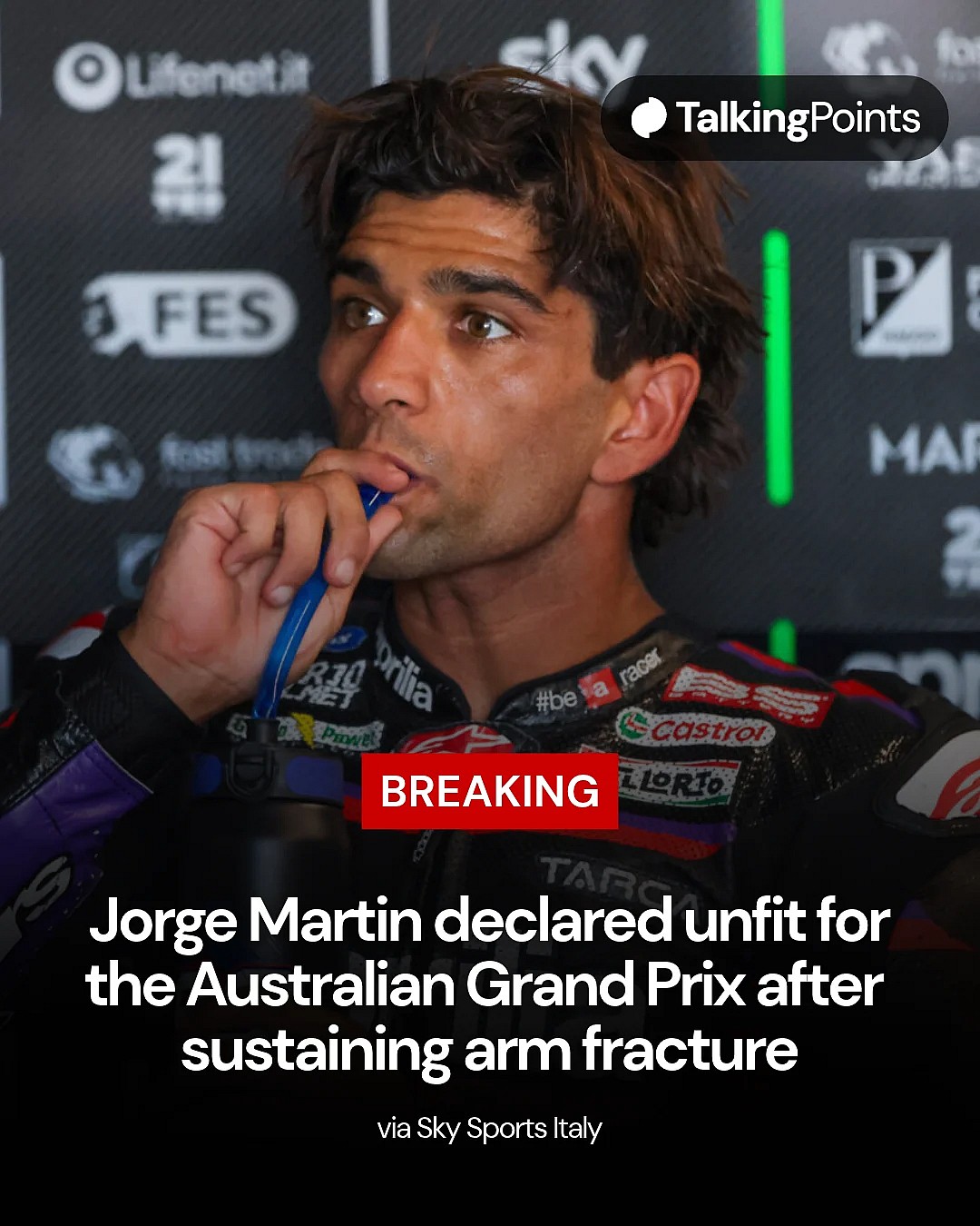 Marc Marquez expresses concern for Jorge Martin after title rival's ...