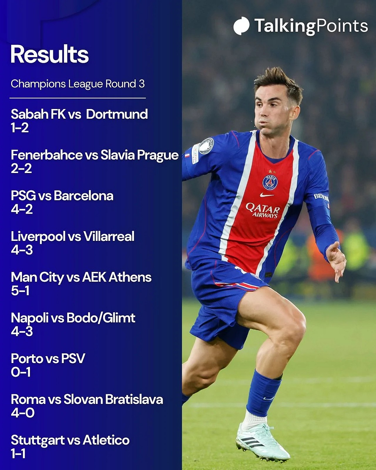 Talking Point Consequences Night one of week 3 of the UCL did not disappoint 🔥 Which game did you ...